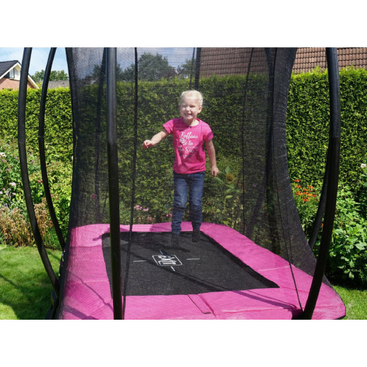 Trampoline sur pieds Silhouette - rose - 153x214cm - Exit Toys