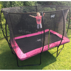 Trampoline sur pieds Silhouette - rose - 214x305cm - Exit Toys