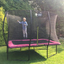 Trampoline sur pieds Silhouette - rose - 214x305cm - Exit Toys