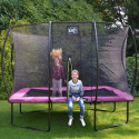 Trampoline sur pieds Silhouette - rose - 214x305cm - Exit Toys