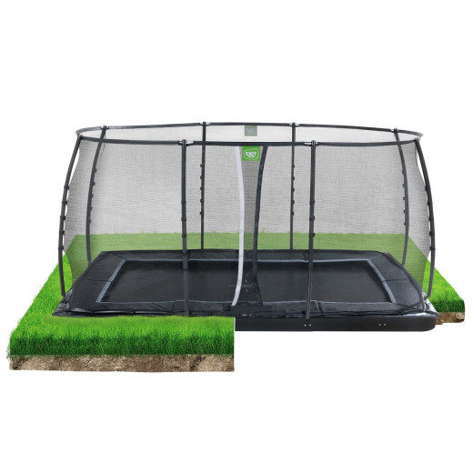 Trampoline Dynamic avec filet de sécurité - 244x427cm - Exit Toys