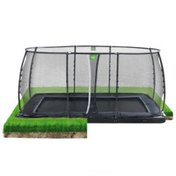 Trampoline Dynamic avec filet de sécurité - 275x458cm - Exit Toys