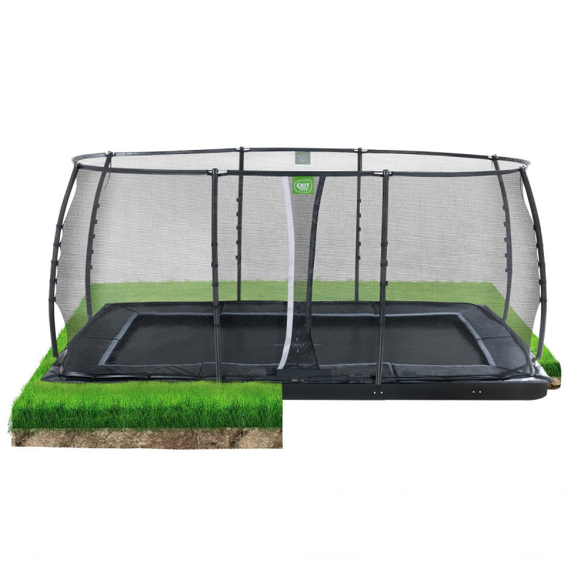 Trampoline Dynamic avec filet de sécurité - 305x519cm - Exit Toys