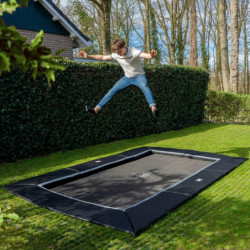 Trampoline Dynamic avec dalles de sécurité - 244x427cm - Exit Toys