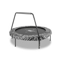 Trampoline sur pieds Tiggy - noir/gris - avec barre - Exit Toys