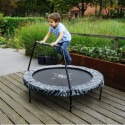 Trampoline sur pieds Tiggy - noir/gris - avec barre - Exit Toys