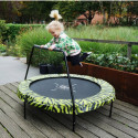 Trampoline sur pieds Tiggy - noir/vert - avec barre - Exit Toys