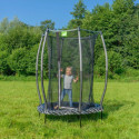 Trampoline sur pieds Tiggy - noir/gris - avec filet - Exit Toys