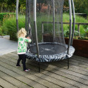 Trampoline sur pieds Tiggy - noir/gris - avec filet - Exit Toys