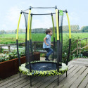 Trampoline sur pieds Tiggy - noir/vert - avec filet - Exit Toys