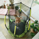 Trampoline sur pieds Tiggy - noir/vert - avec filet - Exit Toys