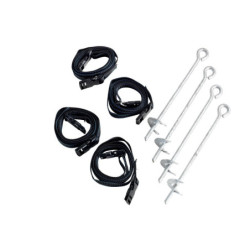 Kit d'ancrage avec 4 sardines et 4 sangles pour trampolines Exit Toys