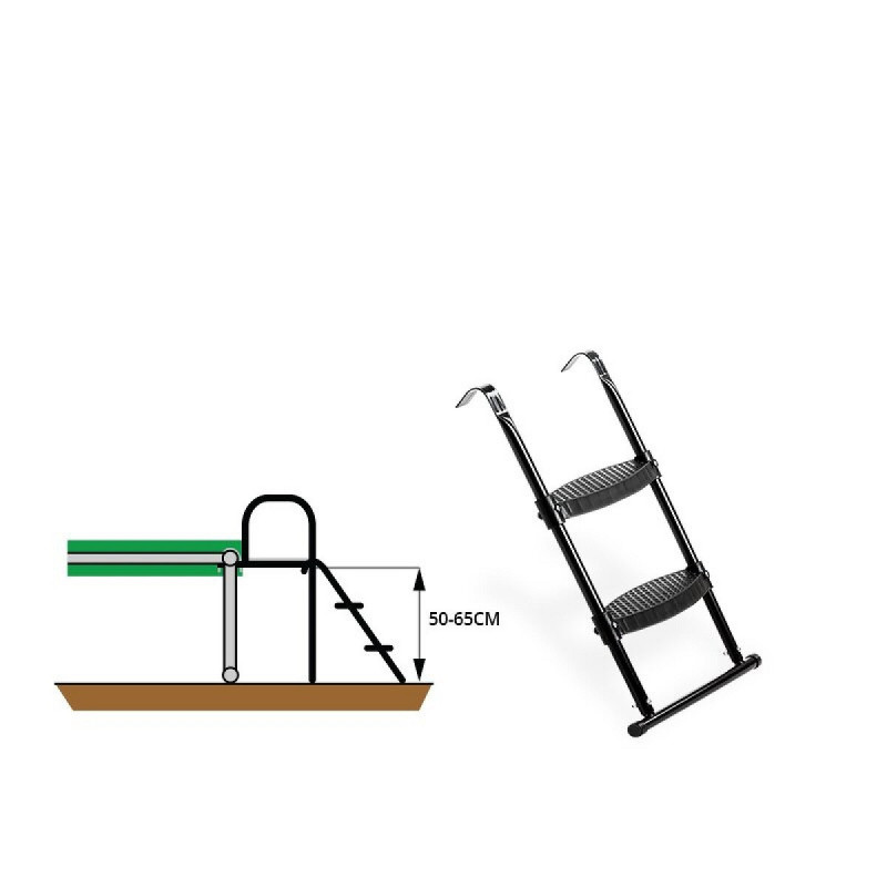 Echelle pour trampolines Exit Toys avec hauteur du cadre 50-65cm
