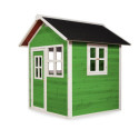 Cabane de jeux en bois Loft 100 - coloris vert - Exit Toys