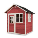 Cabane de jeux en bois Loft 100 - coloris rouge - Exit Toys