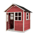 Cabane de jeux en bois Loft 100 - coloris rouge - Exit Toys