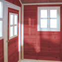 Cabane de jeux en bois Loft 100 - coloris rouge - Exit Toys