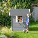 Cabane de jeux en bois Loft 100 - coloris gris - Exit Toys