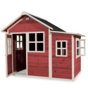 Cabane de jeux en bois Loft 150 - coloris rouge - Exit Toys