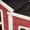 Cabane de jeux en bois Loft 150 - coloris rouge - Exit Toys