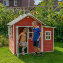 Cabane de jeux en bois Loft 150 - coloris rouge - Exit Toys