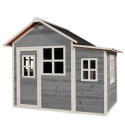 Cabane de jeux en bois Loft 150 - coloris gris - Exit Toys