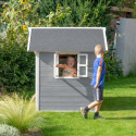 Cabane de jeux en bois Loft 150 - coloris gris - Exit Toys