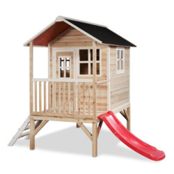 Cabane de jeux en bois Loft 300 - coloris naturel - Exit Toys