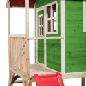 Cabane de jeux en bois massif Loft 300 - coloris vert - Exit Toys