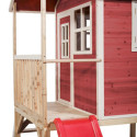 Cabane de jeux en bois Loft 300 - coloris rouge - Exit Toys
