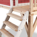 Cabane de jeux en bois Loft 300 - coloris rouge - Exit Toys