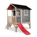Cabane de jeux en bois Loft 300 - coloris gris - Exit Toys
