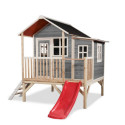 Cabane de jeux en bois Loft 350 - coloris gris - Exit Toys