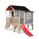 Cabane de jeux en bois Loft 350 - coloris gris - Exit Toys