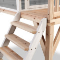 Cabane de jeux en bois Loft 350 - coloris gris - Exit Toys