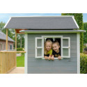 Cabane de jeux en bois Loft 350 - coloris gris - Exit Toys