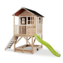 Cabane de jeux en bois Loft 500 - coloris naturel - Exit Toys