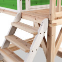 Cabane de jeux en bois Loft 500 - coloris vert - Exit Toys