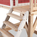 Cabane de jeux en bois Loft 500 - coloris rouge - Exit Toys