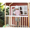 Cabane de jeux en bois Loft 500 - coloris rouge - Exit Toys