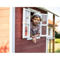 Cabane de jeux en bois Loft 500 - coloris rouge - Exit Toys