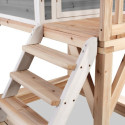 Cabane de jeux en bois Loft 500 - coloris gris - Exit Toys