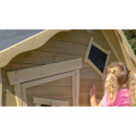 Cabane de jeux en bois Crooky 150 - coloris gris-beige - Exit Toys