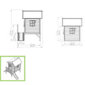 Cabane de jeux en bois Crooky 300 - coloris gris-beige - Exit Toys