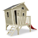 Cabane de jeux en bois Crooky 300 - coloris gris-beige - Exit Toys
