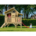 Cabane de jeux en bois Crooky 350 - coloris gris-beige - Exit Toys