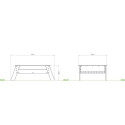 Carré potager Aksent XL en bois massif - Exit Toys