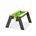 Table de jeux en bois massif avec 2 bacs amovibles - Exit Toys