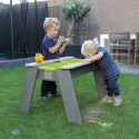 Table de jeux en bois massif avec 2 bacs amovibles - Exit Toys