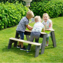 Table de jeux en bois massif avec 2 bacs amovibles - Exit Toys